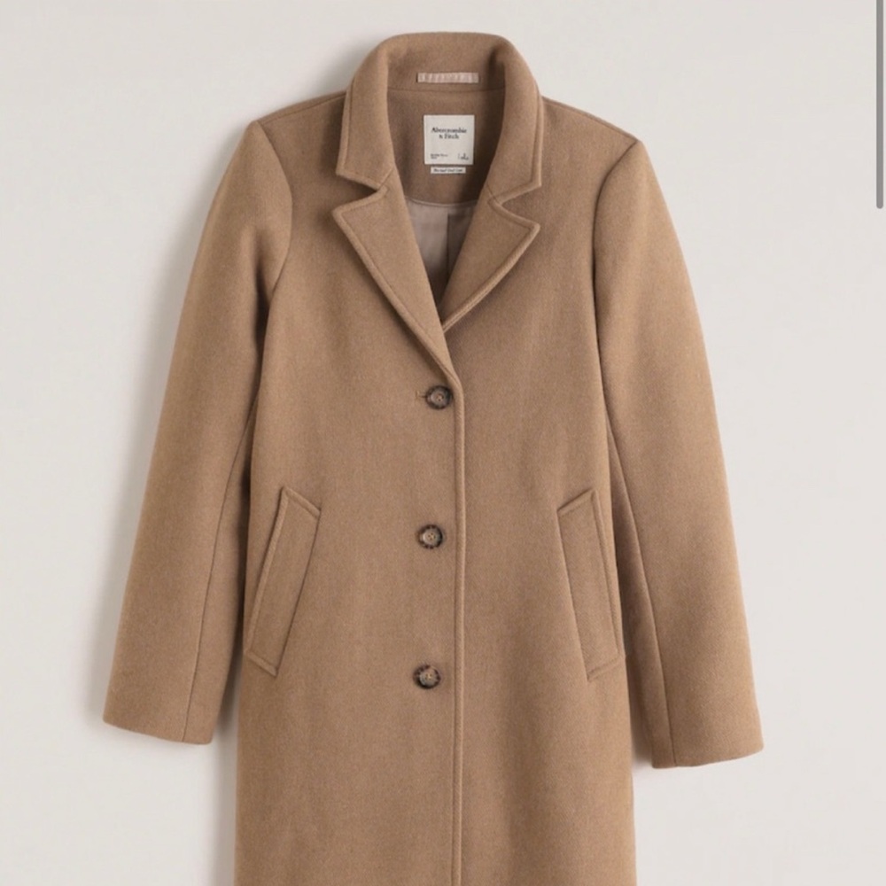 Abercrombie & Fitch Wool Blend Dad Coat XXS